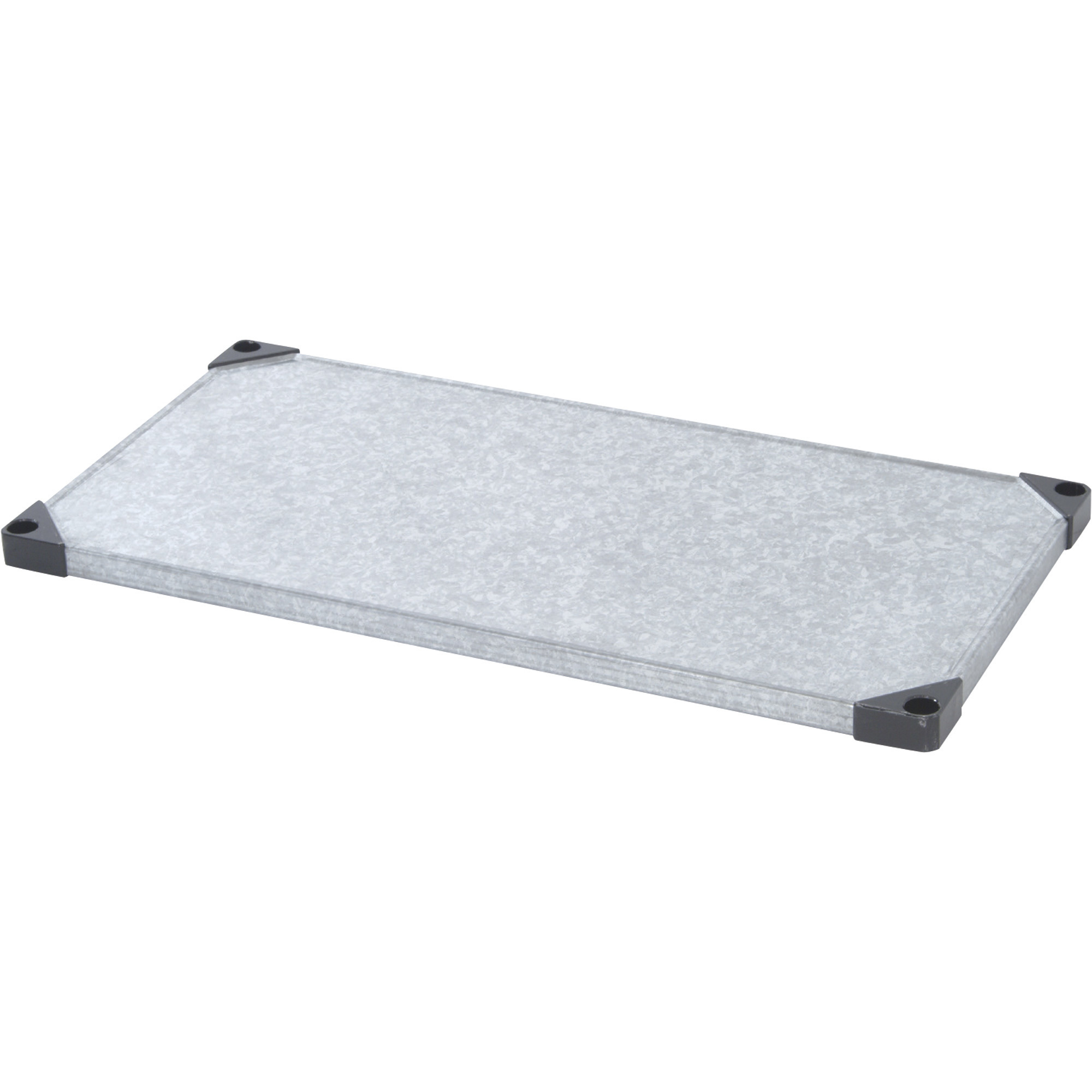Quantum Solid Galvanized Steel Shelf, 24in.D x 48in.W, Model# 2448SG